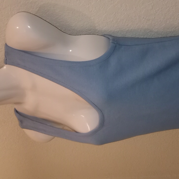 Soft Surroundings Tiffany Blue Ribbed Knit Tank Top - Picture 3 of 9